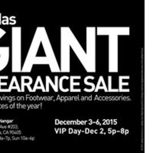 Adidas GIANT Clearance Sale, Santa 